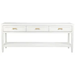 Soloman Console Table - Large White by Cafe Lighting and Living, a Console Table for sale on Style Sourcebook