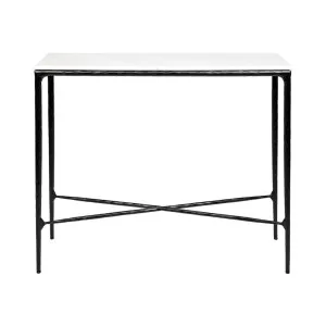 Heston Marble Console Table - Small Black by Cafe Lighting and Living, a Console Table for sale on Style Sourcebook