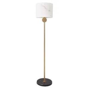Saratoga Floor Lamp - Brass by Cafe Lighting and Living, a Floor Lamps for sale on Style Sourcebook