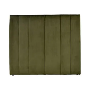 Soho King Bedhead - Olive Velvet by Cafe Lighting and Living, a Bed Heads for sale on Style Sourcebook