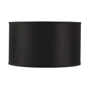 Left Bank Drum Shade - Black by Cafe Lighting and Living, a Lamp Shades for sale on Style Sourcebook