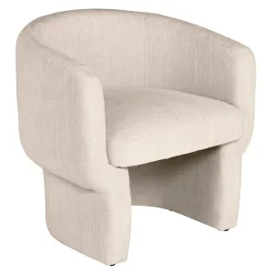 Avenue Arm Chair - Natural Chenille by Cafe Lighting and Living, a Chairs for sale on Style Sourcebook