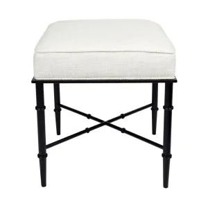 Hacienda Stool - Natural Linen by Cafe Lighting and Living, a Ottomans for sale on Style Sourcebook