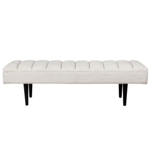 Central Park Bench Ottoman - Natural Linen by Cafe Lighting and Living, a Ottomans for sale on Style Sourcebook