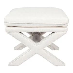 Candace Stool - Natural Linen by Cafe Lighting and Living, a Ottomans for sale on Style Sourcebook