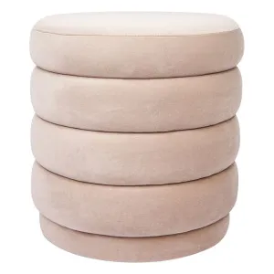 Demi Stool - Nude Velvet by Cafe Lighting and Living, a Ottomans for sale on Style Sourcebook