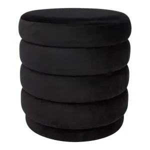 Demi Stool - Black Velvet by Cafe Lighting and Living, a Ottomans for sale on Style Sourcebook
