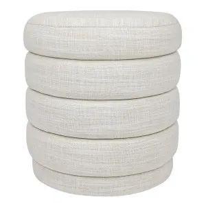 Demi Stool - Off White Linen by Cafe Lighting and Living, a Ottomans for sale on Style Sourcebook