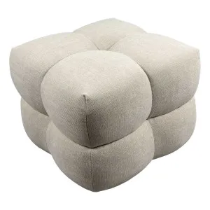 Lesina Stool - Natural Chenille by Cafe Lighting and Living, a Ottomans for sale on Style Sourcebook