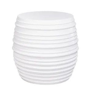 Casa Concrete Stool - White by Cafe Lighting and Living, a Ottomans for sale on Style Sourcebook