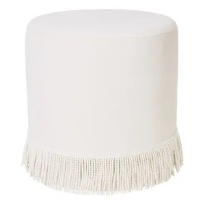 Nemi Stool - Ivory Velvet by Cafe Lighting and Living, a Ottomans for sale on Style Sourcebook