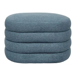Albano Stool - Blue by Cafe Lighting and Living, a Ottomans for sale on Style Sourcebook