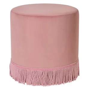 Nemi Stool - Soft Pink Velvet by Cafe Lighting and Living, a Ottomans for sale on Style Sourcebook
