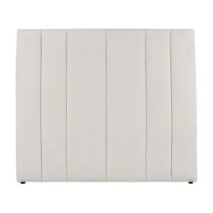 Soho Queen Bedhead - White Boucle by Cafe Lighting and Living, a Bed Heads for sale on Style Sourcebook