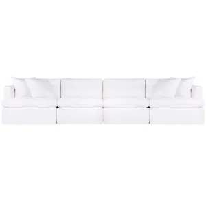 Birkshire Slip Cover Modular Sofa - White Linen Option 4 by Cafe Lighting and Living, a Sofas for sale on Style Sourcebook
