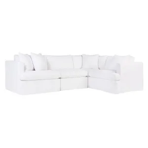 Birkshire Slip Cover Modular Sofa - White Linen Option 1 by Cafe Lighting and Living, a Sofas for sale on Style Sourcebook