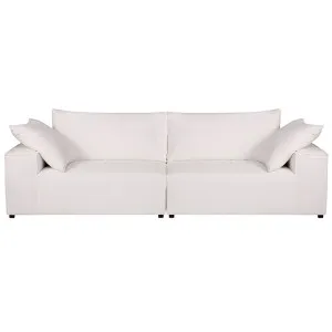 Midtown 4 Seater Sofa - White Linen by Cafe Lighting and Living, a Sofas for sale on Style Sourcebook