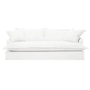 Hayman 3 Seater Slip Cover Sofa - White Linen by Cafe Lighting and Living, a Sofas for sale on Style Sourcebook