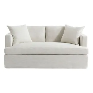 Birkshire 2 Seater Slip Cover Sofa - Off White Linen by Cafe Lighting and Living, a Sofas for sale on Style Sourcebook