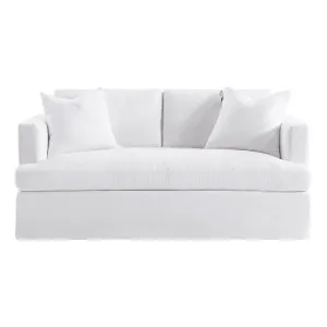 Birkshire 2 Seater Slip Cover Sofa - White Linen by Cafe Lighting and Living, a Sofas for sale on Style Sourcebook