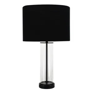 East Side Table Lamp - Black w Black Shade by Cafe Lighting and Living, a Table & Bedside Lamps for sale on Style Sourcebook