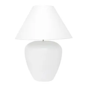 Picasso Table Lamp - White w White Shade by Cafe Lighting and Living, a Table & Bedside Lamps for sale on Style Sourcebook