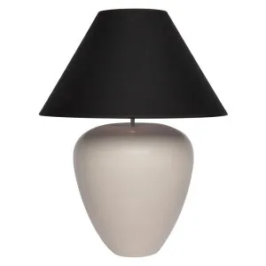 Picasso Table Lamp - Natural w Black Shade by Cafe Lighting and Living, a Table & Bedside Lamps for sale on Style Sourcebook