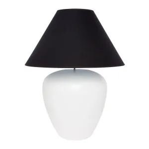 Picasso Table Lamp - White w Black Shade by Cafe Lighting and Living, a Table & Bedside Lamps for sale on Style Sourcebook