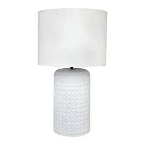 Patronga Table Lamp - White by Cafe Lighting and Living, a Table & Bedside Lamps for sale on Style Sourcebook