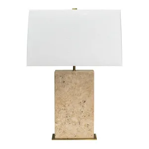 Dominique Travertine Table Lamp by Cafe Lighting and Living, a Table & Bedside Lamps for sale on Style Sourcebook