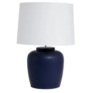 Levanzo Table Lamp - Navy by Cafe Lighting and Living, a Table & Bedside Lamps for sale on Style Sourcebook