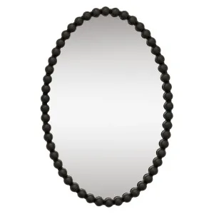 Esme Oval Wall Mirror - Black by Cafe Lighting and Living, a Mirrors for sale on Style Sourcebook