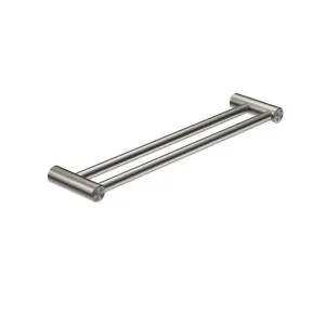 Nero Mecca Care 25mm Double Towel Grab Rail 600mm Brushed Nickel by Nero Tapware, a Towel Rails for sale on Style Sourcebook