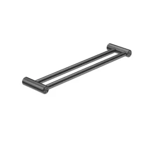 Nero Mecca Care 25mm Double Towel Grab Rail 900mm Gunmetal by Nero Tapware, a Towel Rails for sale on Style Sourcebook