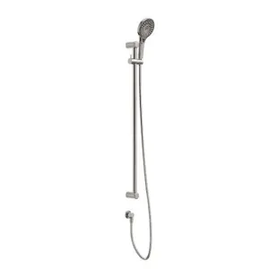 Nero Mecca Care 25mm Grab Rail and Adjustable Shower Rail Set 900mm Brushed Nickel by Nero Tapware, a Shower Heads & Mixers for sale on Style Sourcebook