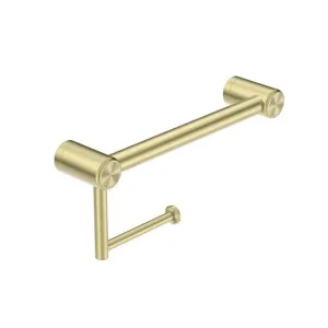 Nero Mecca Care 25mm Toilet Roll Rail 300mm Brushed Gold by Nero Tapware, a Toilet Paper Holders for sale on Style Sourcebook