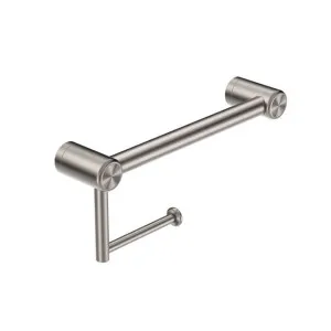 Nero Mecca Care 25mm Toilet Roll Rail 300mm Brushed Nickel by Nero Tapware, a Toilet Paper Holders for sale on Style Sourcebook