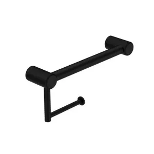 Nero Mecca Care 25mm Toilet Roll Rail 300mm Matte Black by Nero Tapware, a Toilet Paper Holders for sale on Style Sourcebook