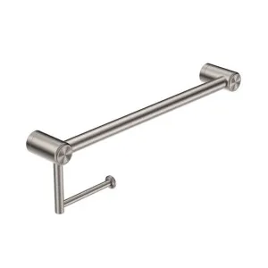 Nero Mecca Care 25mm Toilet Roll Rail 450mm Brushed Nickel by Nero Tapware, a Toilet Paper Holders for sale on Style Sourcebook