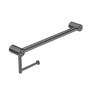 Nero Mecca Care 25mm Toilet Roll Rail 450mm Gunmetal by Nero Tapware, a Toilet Paper Holders for sale on Style Sourcebook
