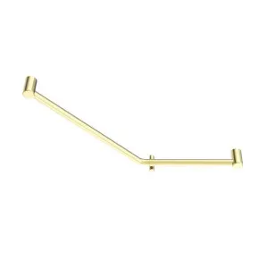 Nero Mecca Care 32mm Ambulant 45 Degree Bent Tube Grab Rail 450x650mm Brushed Gold by Nero Tapware, a Towel Rails for sale on Style Sourcebook