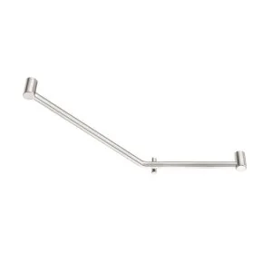 Nero Mecca Care 32mm Ambulant 45 Degree Bent Tube Grab Rail 450x650mm Brushed Nickel by Nero Tapware, a Towel Rails for sale on Style Sourcebook