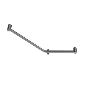 Nero Mecca Care 32mm Ambulant 45 Degree Bent Tube Grab Rail 450x650mm Gunmetal by Nero Tapware, a Towel Rails for sale on Style Sourcebook