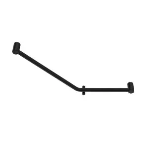 Nero Mecca Care 32mm Ambulant 45 Degree Bent Tube Grab Rail 450x650mm Matte Black by Nero Tapware, a Towel Rails for sale on Style Sourcebook