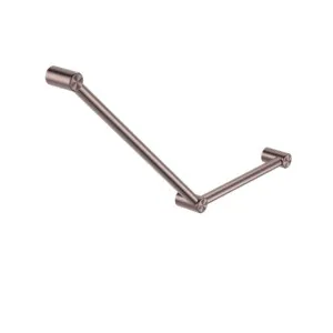 Nero Mecca Care 32mm Ambulant Toilet Grab Rail 45 Degree 750x450mm Brushed Bronze by Nero Tapware, a Towel Rails for sale on Style Sourcebook