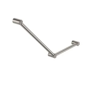 Nero Mecca Care 32mm Ambulant Toilet Grab Rail 45 Degree 750x450mm Brushed Nickel by Nero Tapware, a Towel Rails for sale on Style Sourcebook