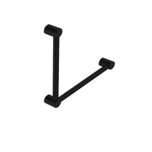 Nero Mecca Care 32mm Ambulant Toilet Grab Rail 90 Degree 450x450mm Matte Black by Nero Tapware, a Towel Rails for sale on Style Sourcebook