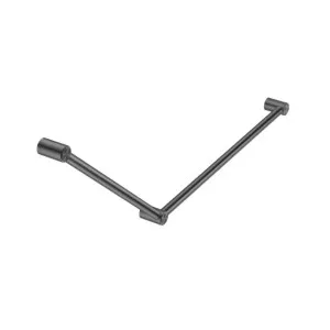 Nero Mecca Care 32mm DDA Grab Rail Set 45 Degree 750x900mm Gunmetal by Nero Tapware, a Towel Rails for sale on Style Sourcebook
