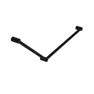Nero Mecca Care 32mm DDA Grab Rail Set 45 Degree 750x900mm Matte Black by Nero Tapware, a Towel Rails for sale on Style Sourcebook