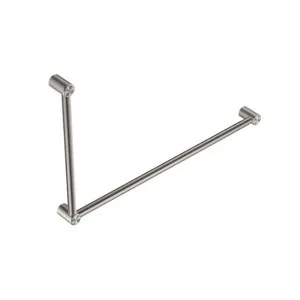 Nero Mecca Care 32mm DDA Grab Rail Set 90 Degree 600x1000mm Brushed Nickel by Nero Tapware, a Towel Rails for sale on Style Sourcebook